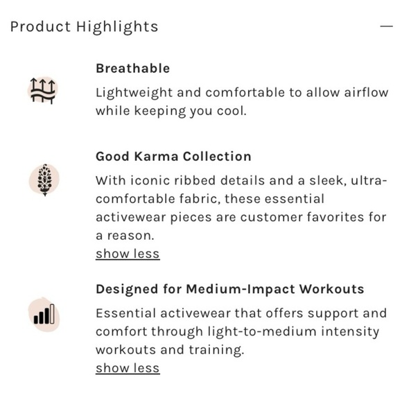 NWOT Free People Movement Good Karma High Rise 7/8 Leggings XS/S - Picture 6 of 14